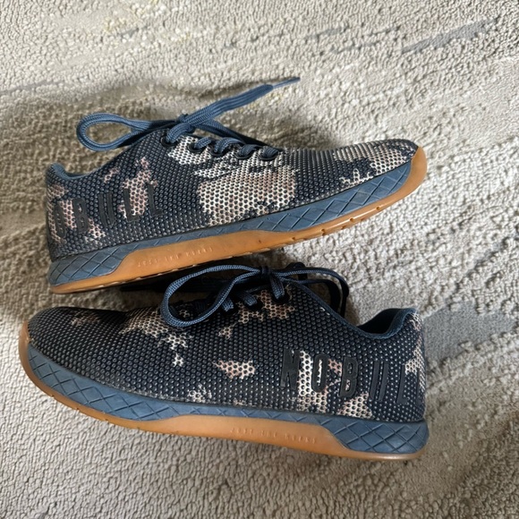 NOBULL Court Trainer Sneakers shoes Superfabric Blue floral CrossFit woman’s 6 - Picture 4 of 10